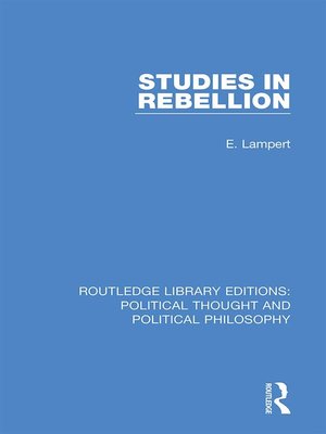 cover image of Studies in Rebellion